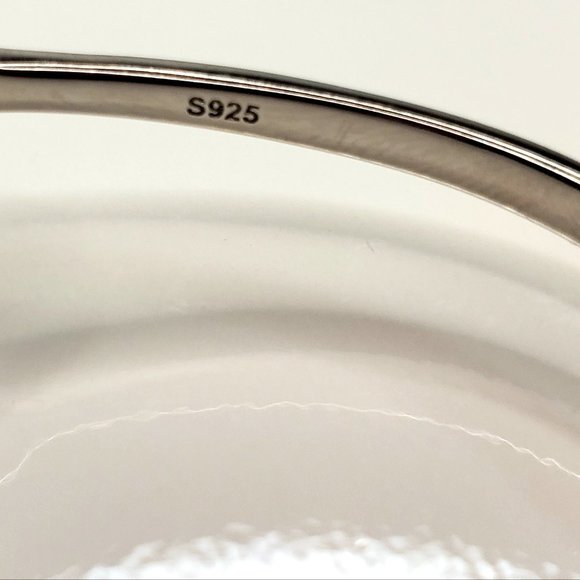 Sterling Silver Infinity "Blessed" Bangle - Picture 4 of 6